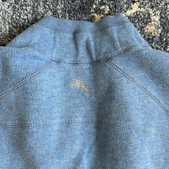 Tommy Bahama Flipsides Reversible Quarterzip - Picture 3 of 8